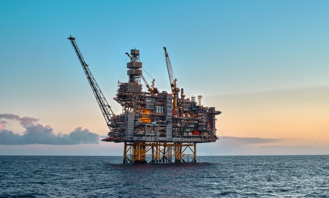 Offshore,Oil,And,Gas,Jackup,Platform,In,The,Ocean,During